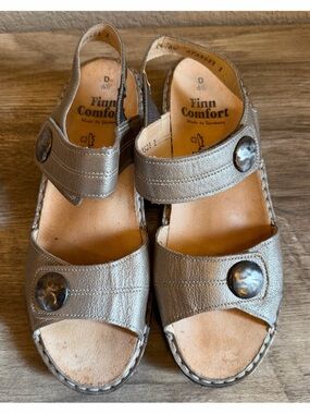 Finn Comfort Alanya Walking Sandals Women’s Size 9 Hook and Loop Velcro Straps